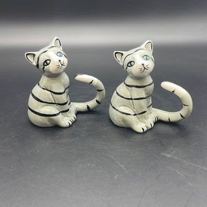 Grey Tabby Cat Napkin Holders